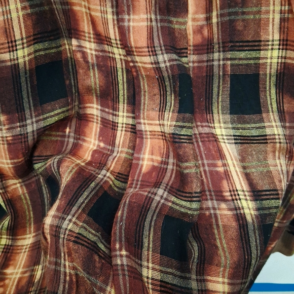 🔥Jaded Gypsy Urban Plaid Brown Jean Women's Tunic - Picture 8 of 8